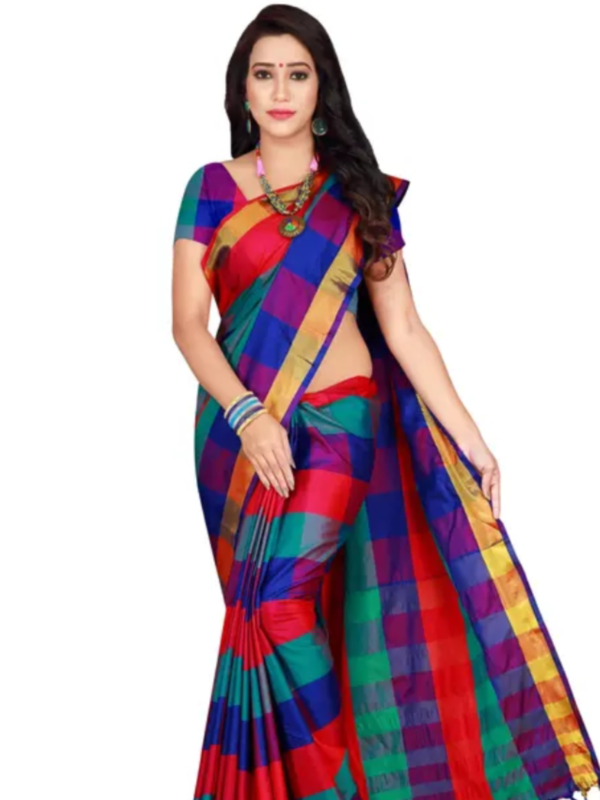 Cotton silk fabric Daily wear saree for woman