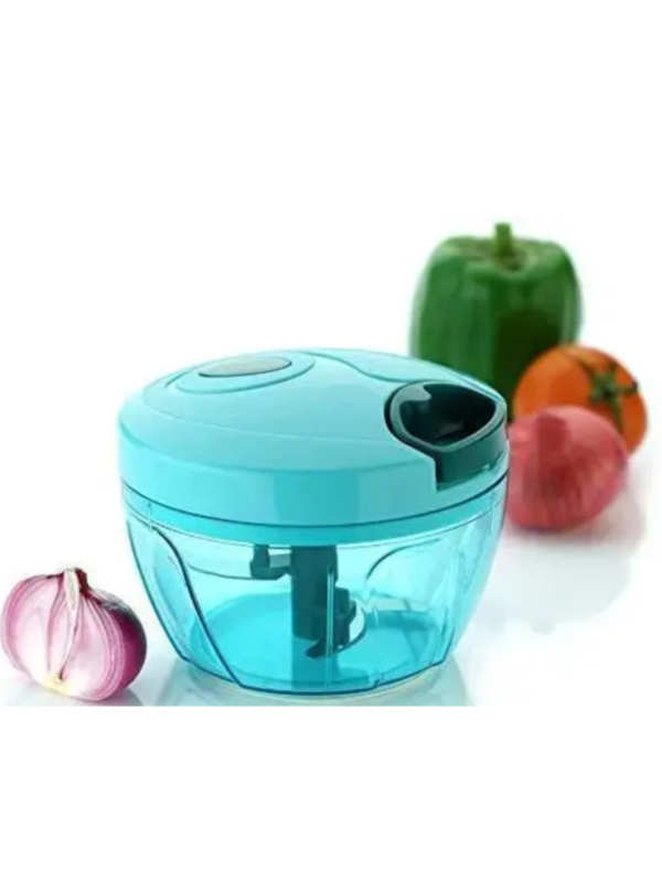 Compact Chopper with Blades effortlessly Chopping Big Size Kitchen Dori Handy Vegetable and Fruit Manual Onion Dry Fruit Salad Maker Vegetable Quick Chopper
