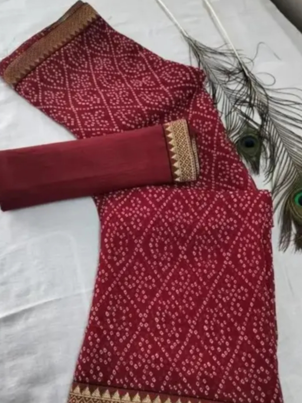 Georgette saree with blouse