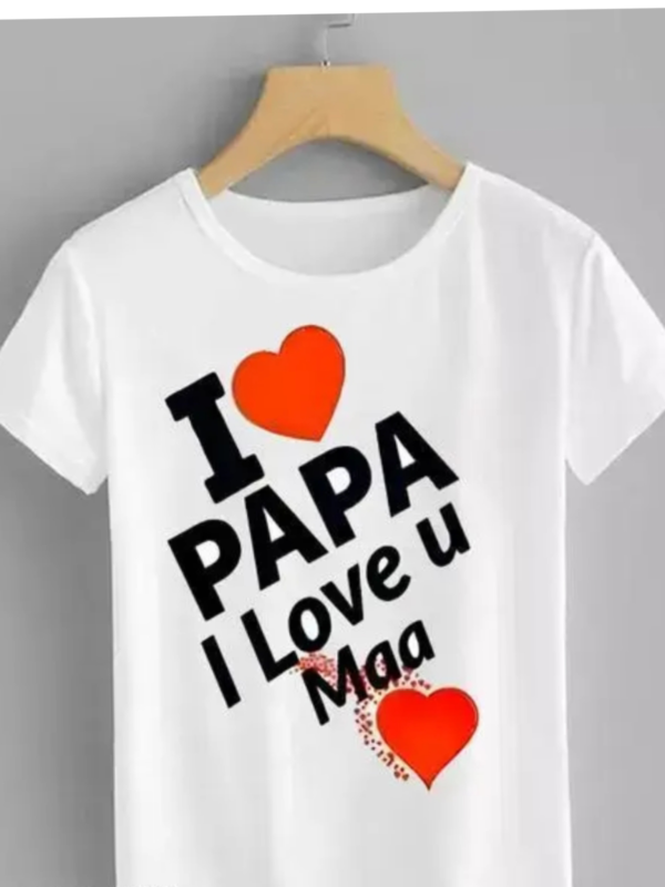 I love papa l love mom t shirt