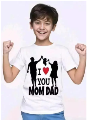 Kids love you mom dad unisex kids tshirt