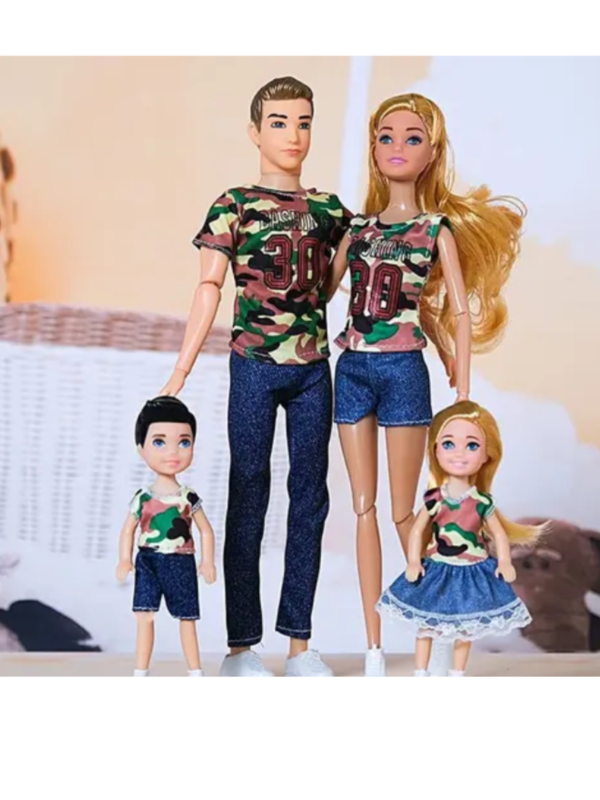 Fashion Series Family Trending Pretty/Cute Doll Set of 4