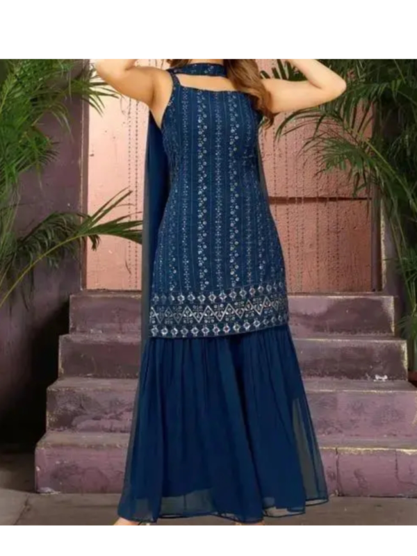 woman havey multi and sequance work kurta set