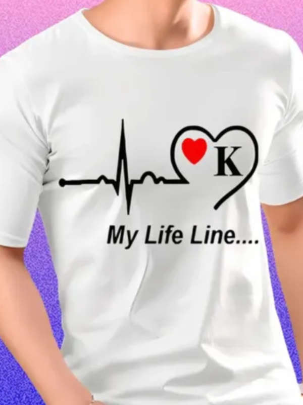 Tshirt for boys and men white hair