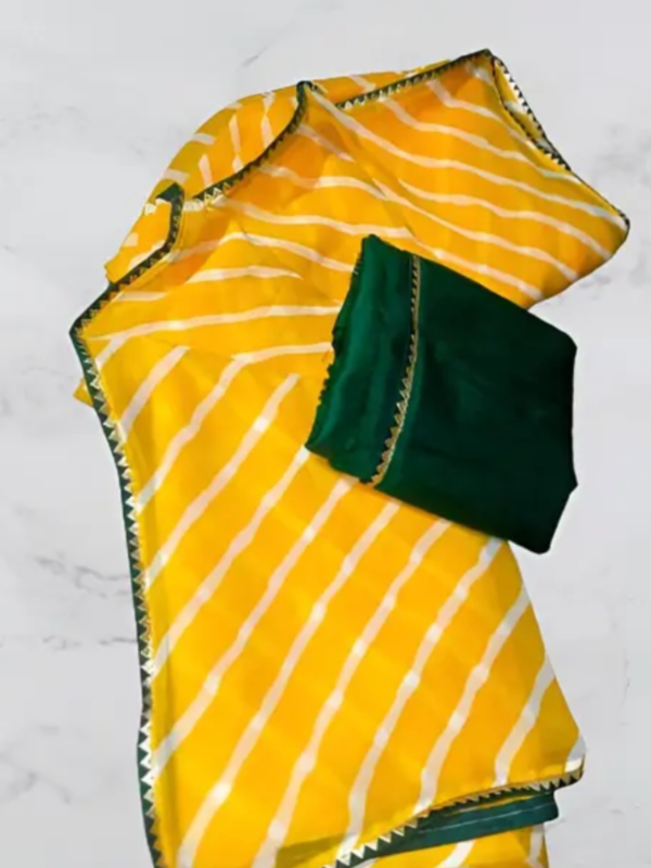 Leheriya georgette partywear sarees