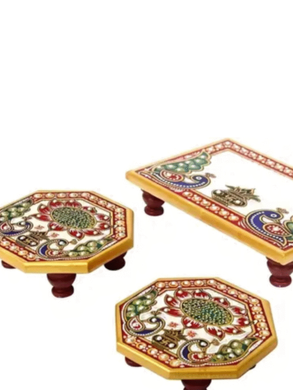 Chowki for God handcrafted marble
