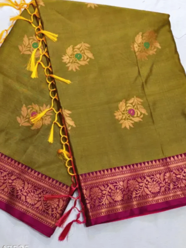 New trendy softy silk Meena boota saree
