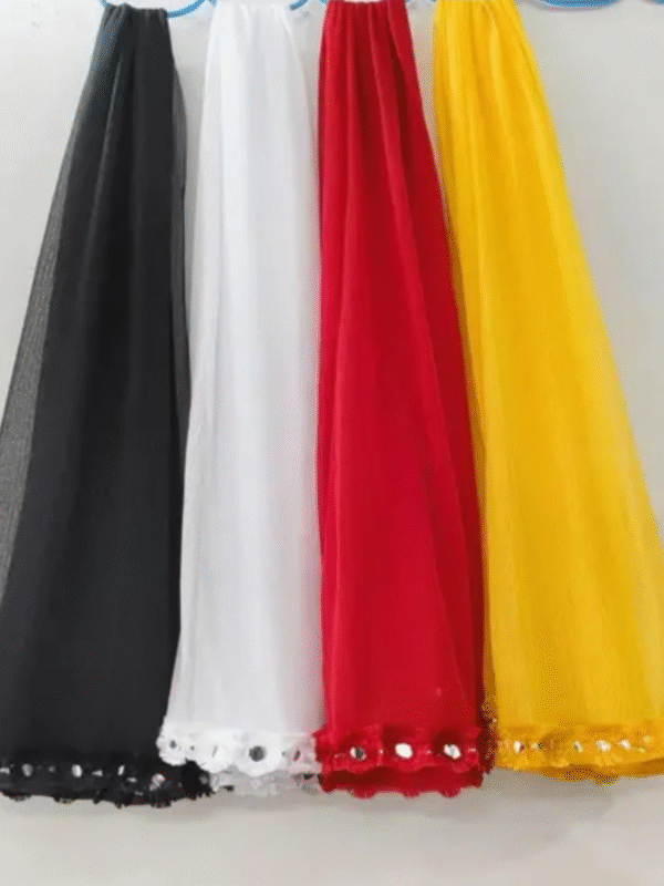 Wear lycra combo dupatta with miror lace