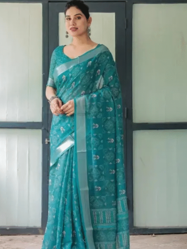 Cotton linen sarees