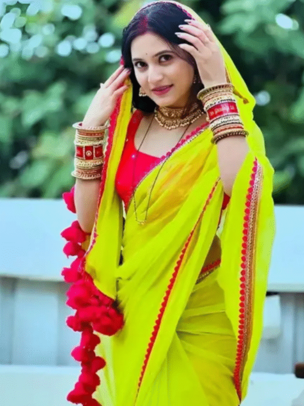 Party wear chiffon saree