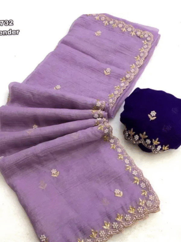 Chiffon sarees with beautiful