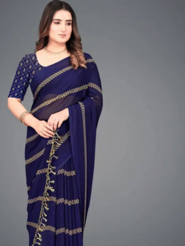 Henzila style daily wear Georgette saree