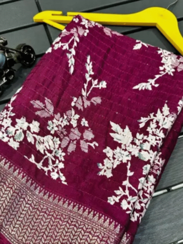 Beautiful Benny crape silkvach saree