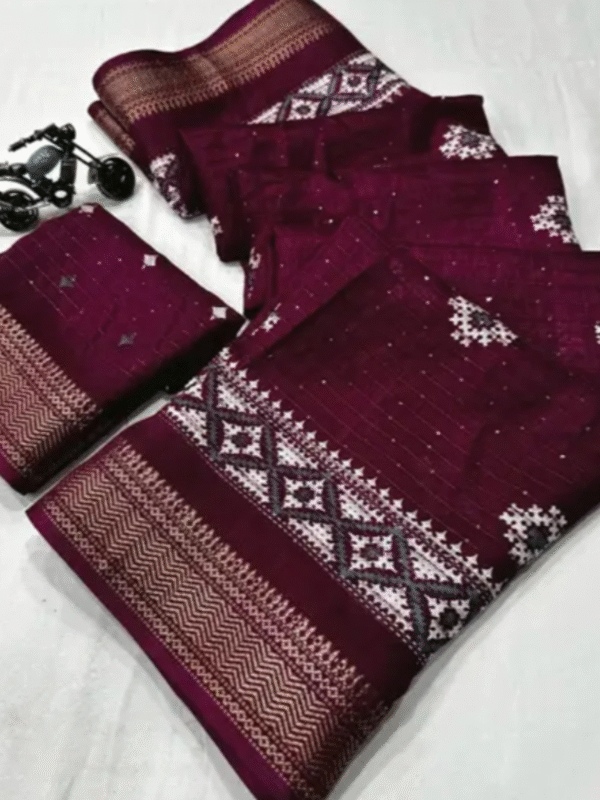 Beautiful Benny crape sikvach saree