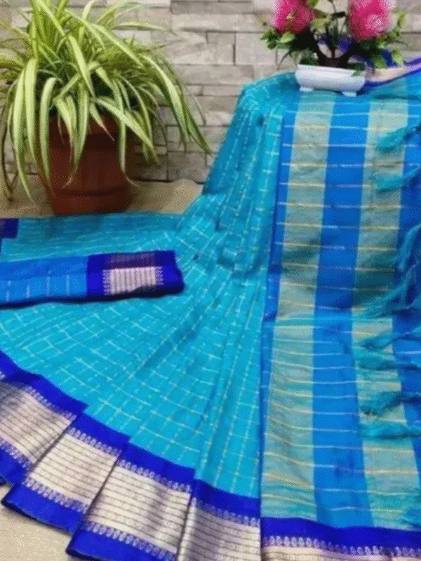 Karina special super hit blooming color silk saree