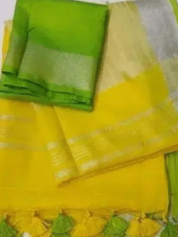 Fashion cotton slub saree
